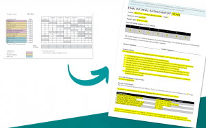 Mark book ratings translated to a student friendly report of internal ratings. 